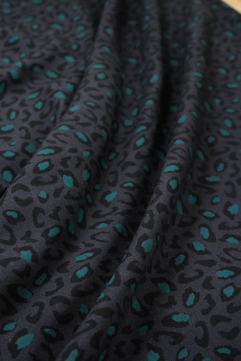 Eglantine et Zoé - Bagheera Anthracite Viscose Fabric