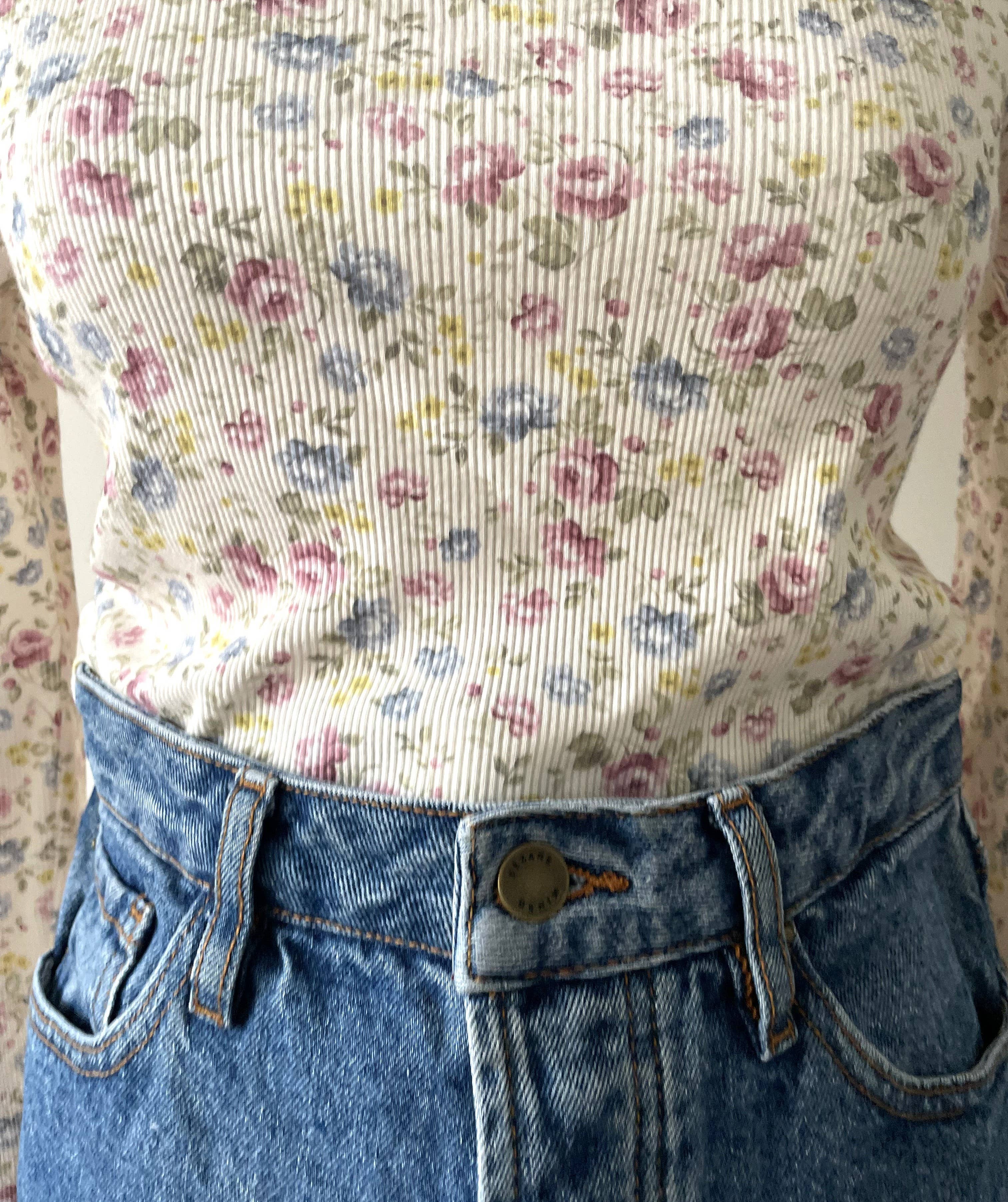 Louison print cotton mini-rib jersey by Atelier 27 flat lay showing full colorway