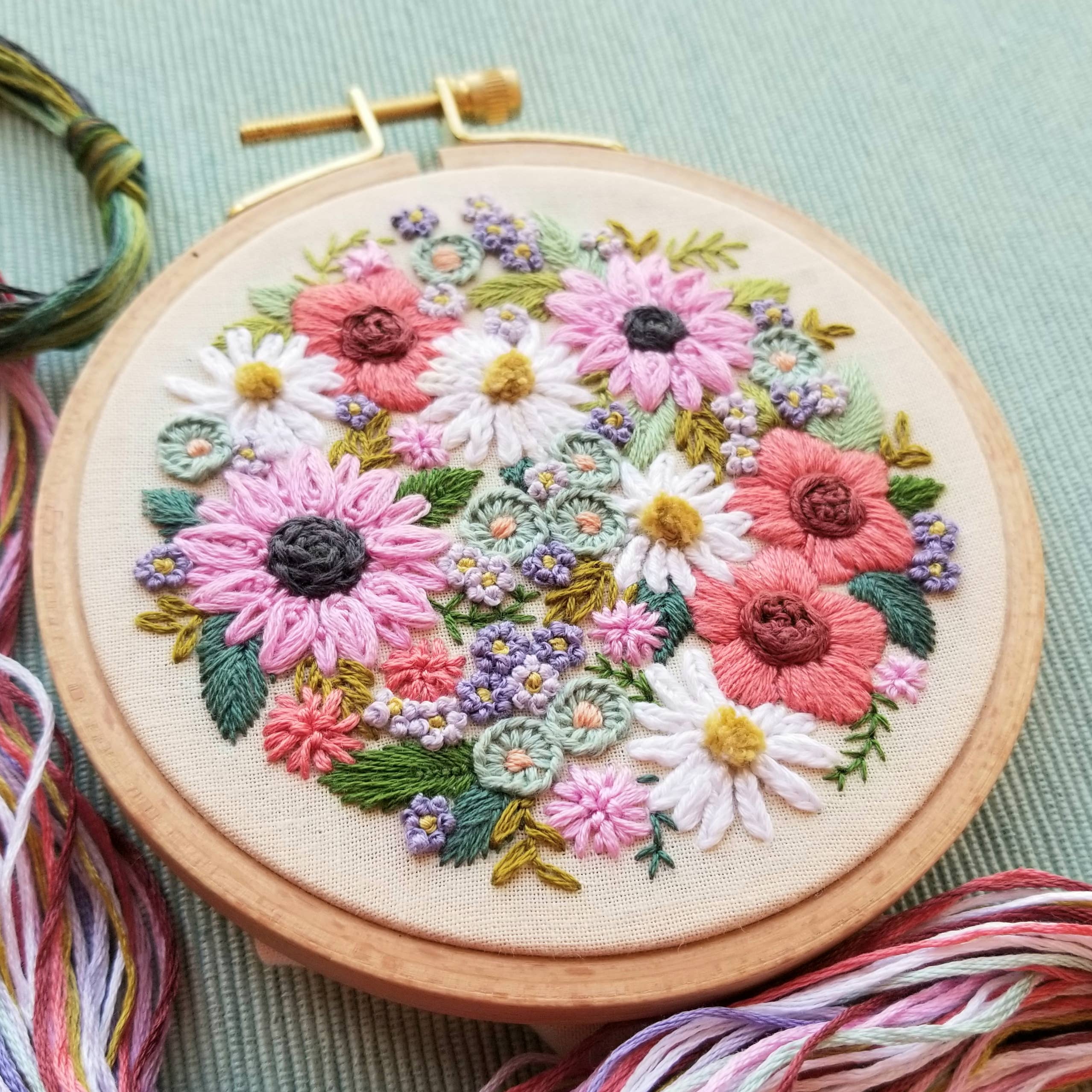 Jessica Long - Wildflower Sampler Embroidery Craft Kit