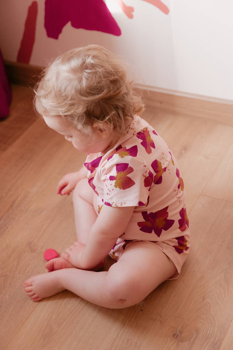 Eglantine et Zoé - Anémone Nude Organic Cotton Jersey Fabric