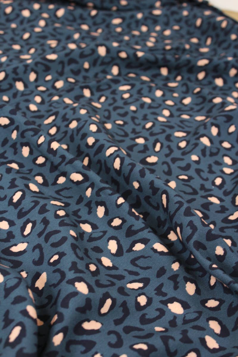 Eglantine et Zoé - Bagheera Blue Viscose Fabric