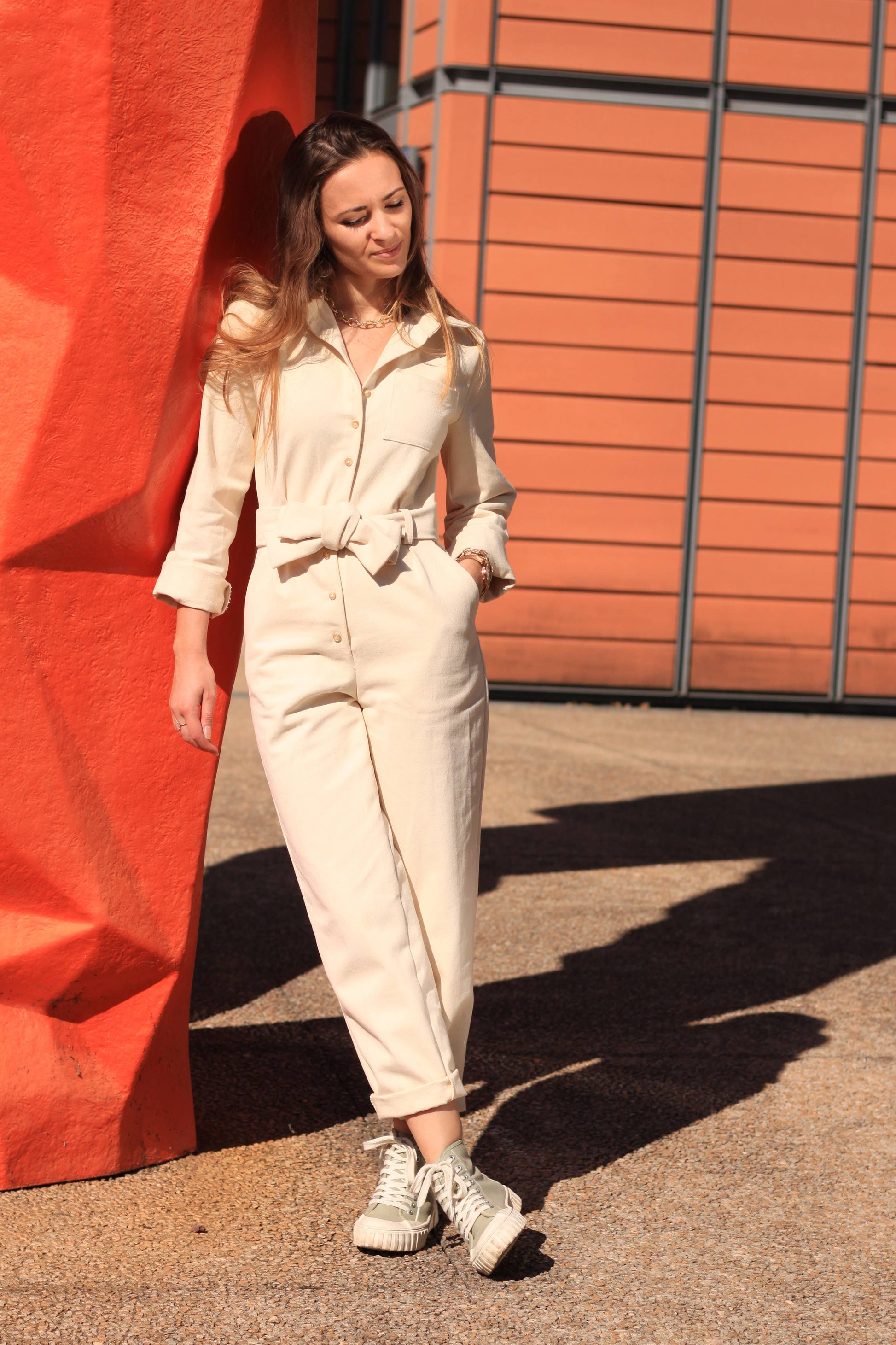 Cha' coud patterns - Imaé jumpsuit : Englishman