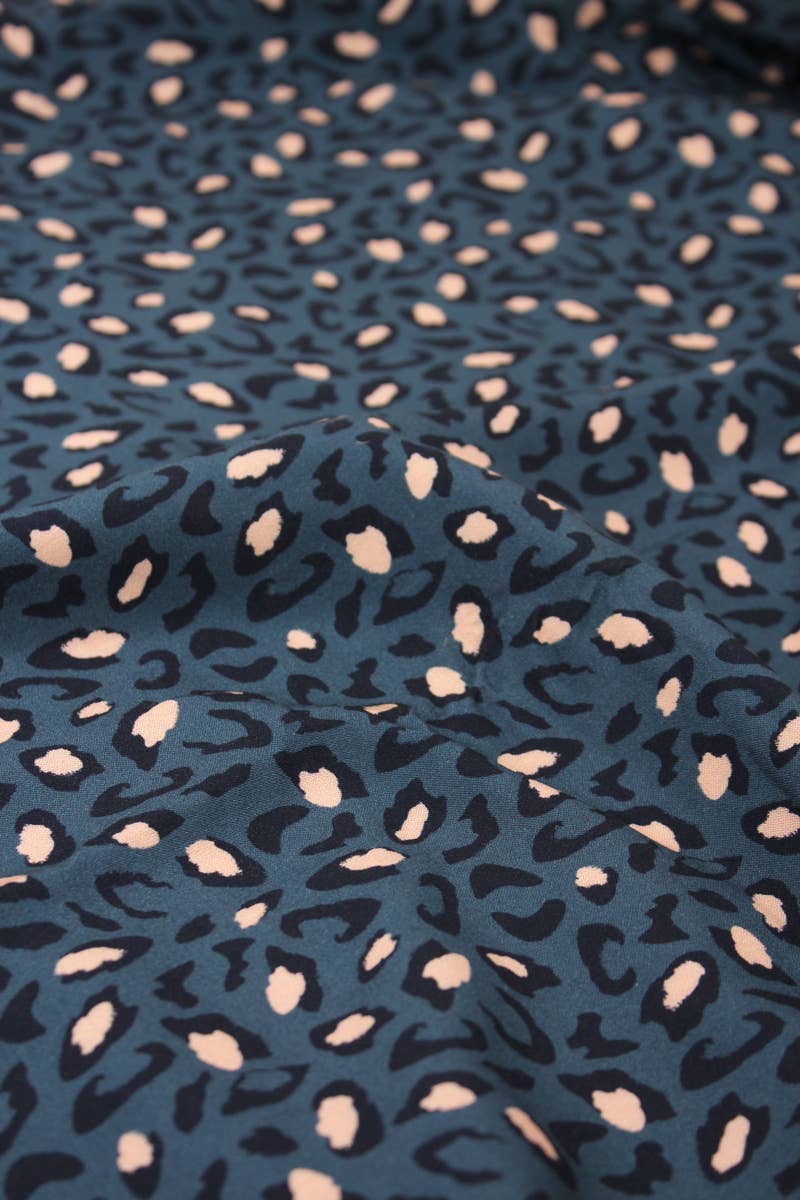Eglantine et Zoé - Bagheera Blue Viscose Fabric