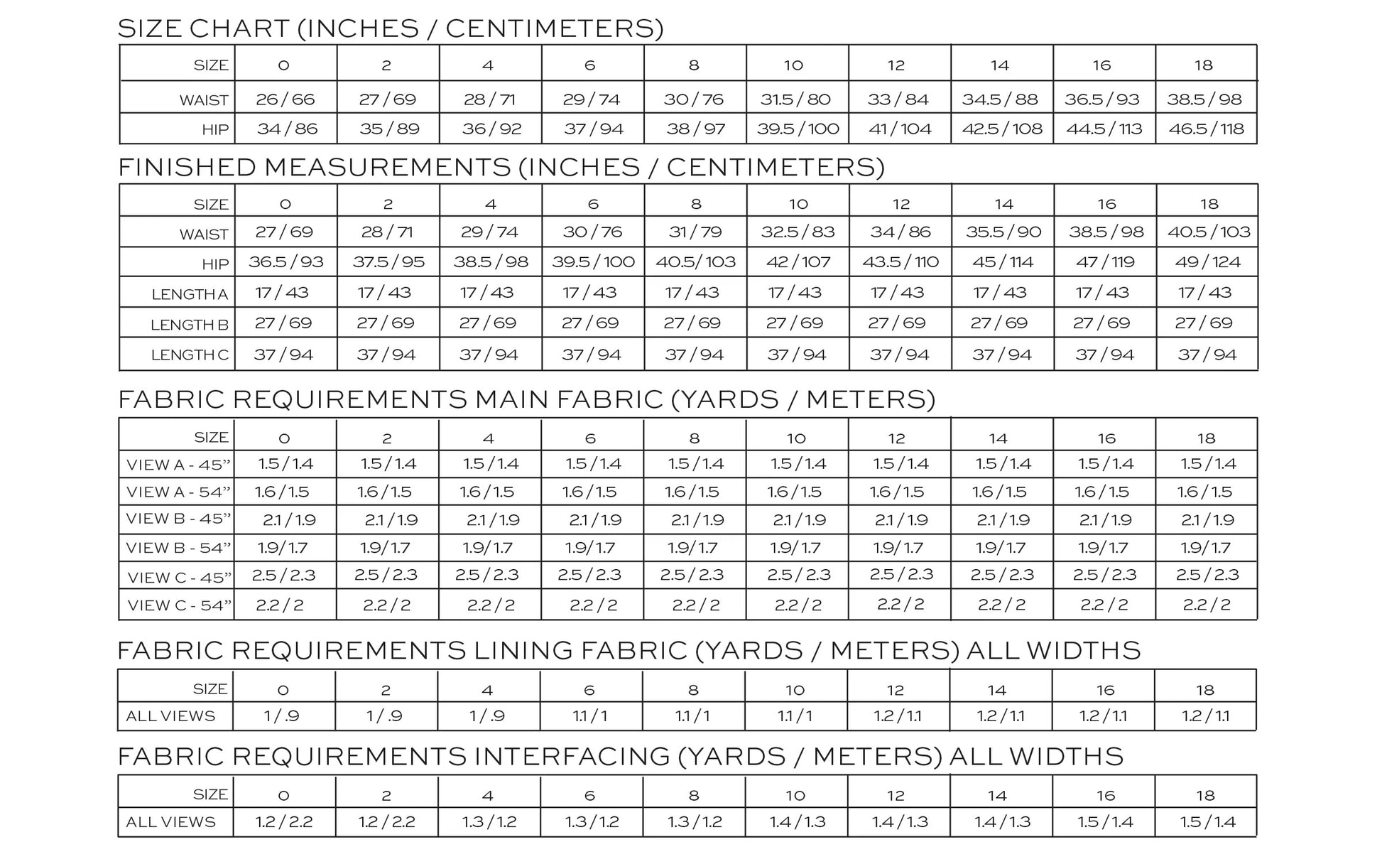 True Bias - Blair Skirt Pattern - Size 0-18