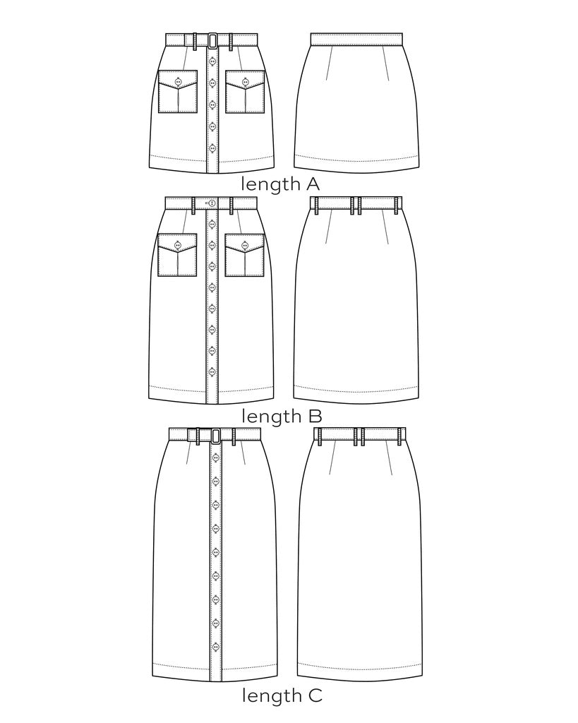 True Bias - Blair Skirt Pattern - Size 14-32