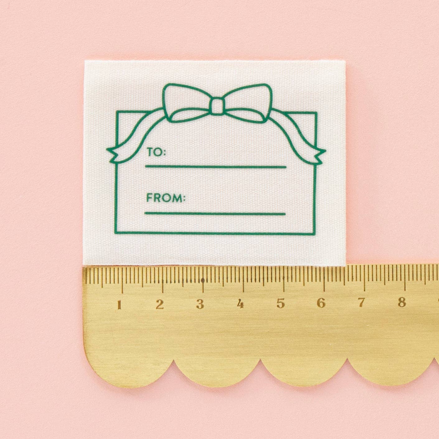 Sarah Hearts - To: From: Gift Organic Cotton Write In Sewing Labels