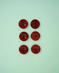 Amber 3/4" Corozo Nut Buttons: Set of 6