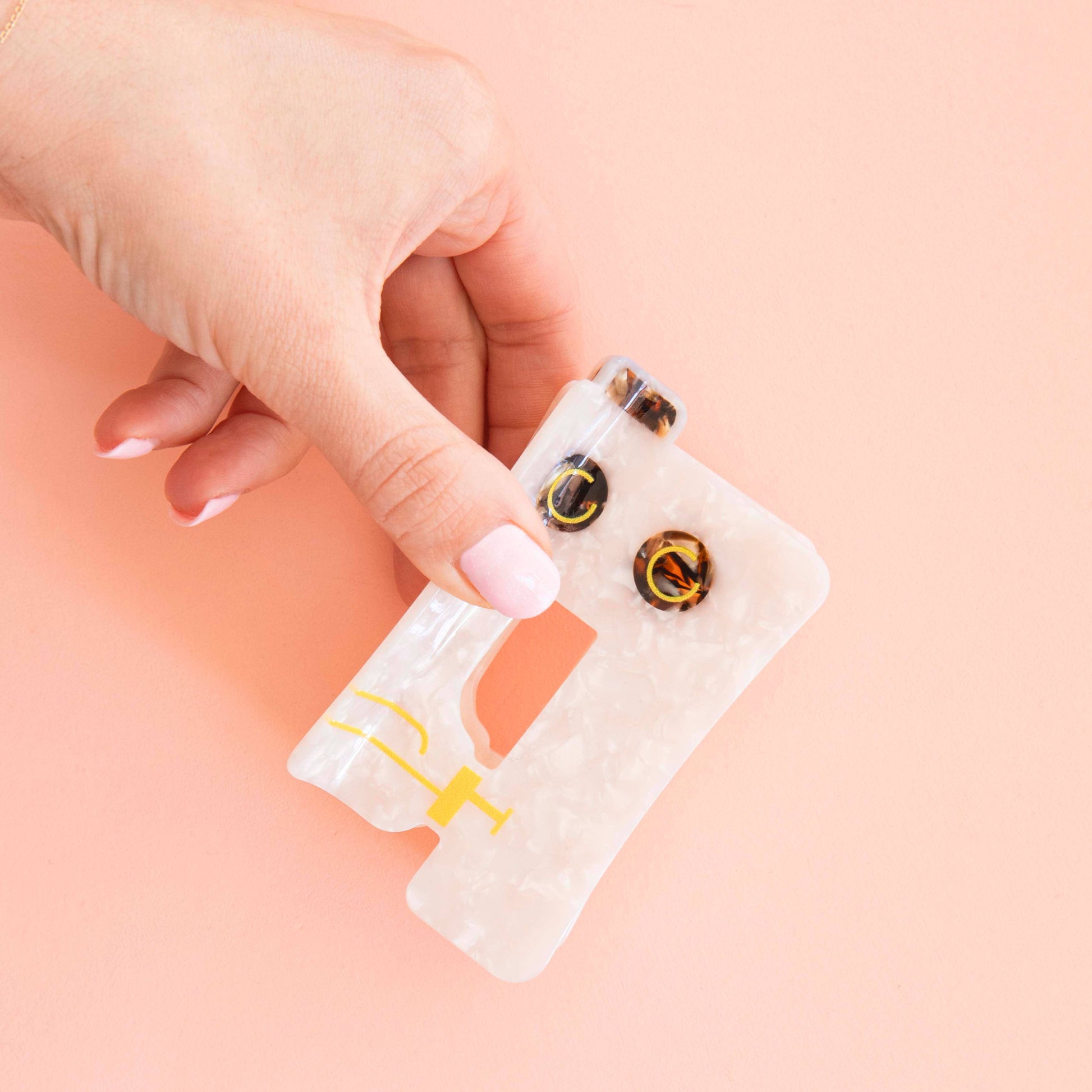 Sarah Hearts - Sewing Machine Hair Claw Clip