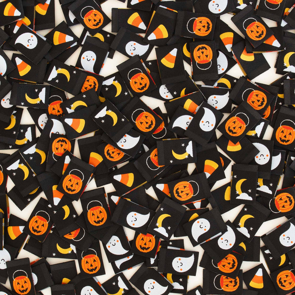 Sarah Hearts - Halloween Icons Multipack Woven Sewing Labels