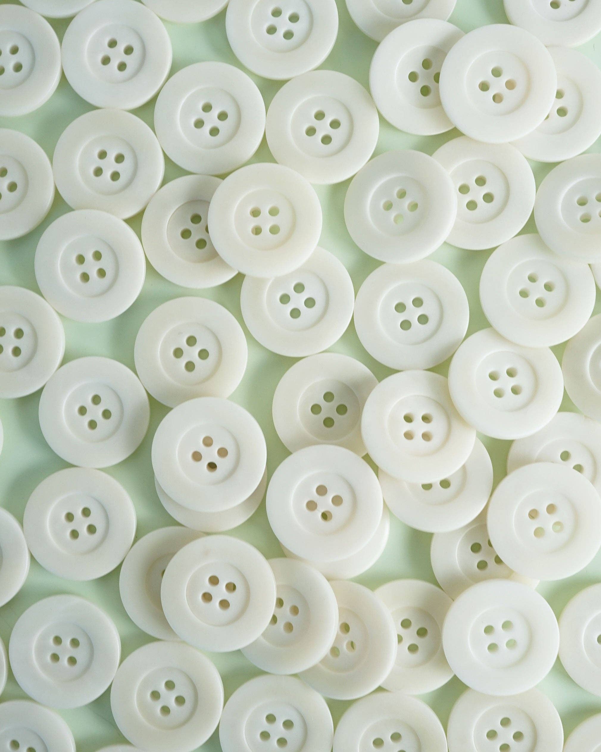 Milk 1" Corozo Nut Buttons: Set of 4
