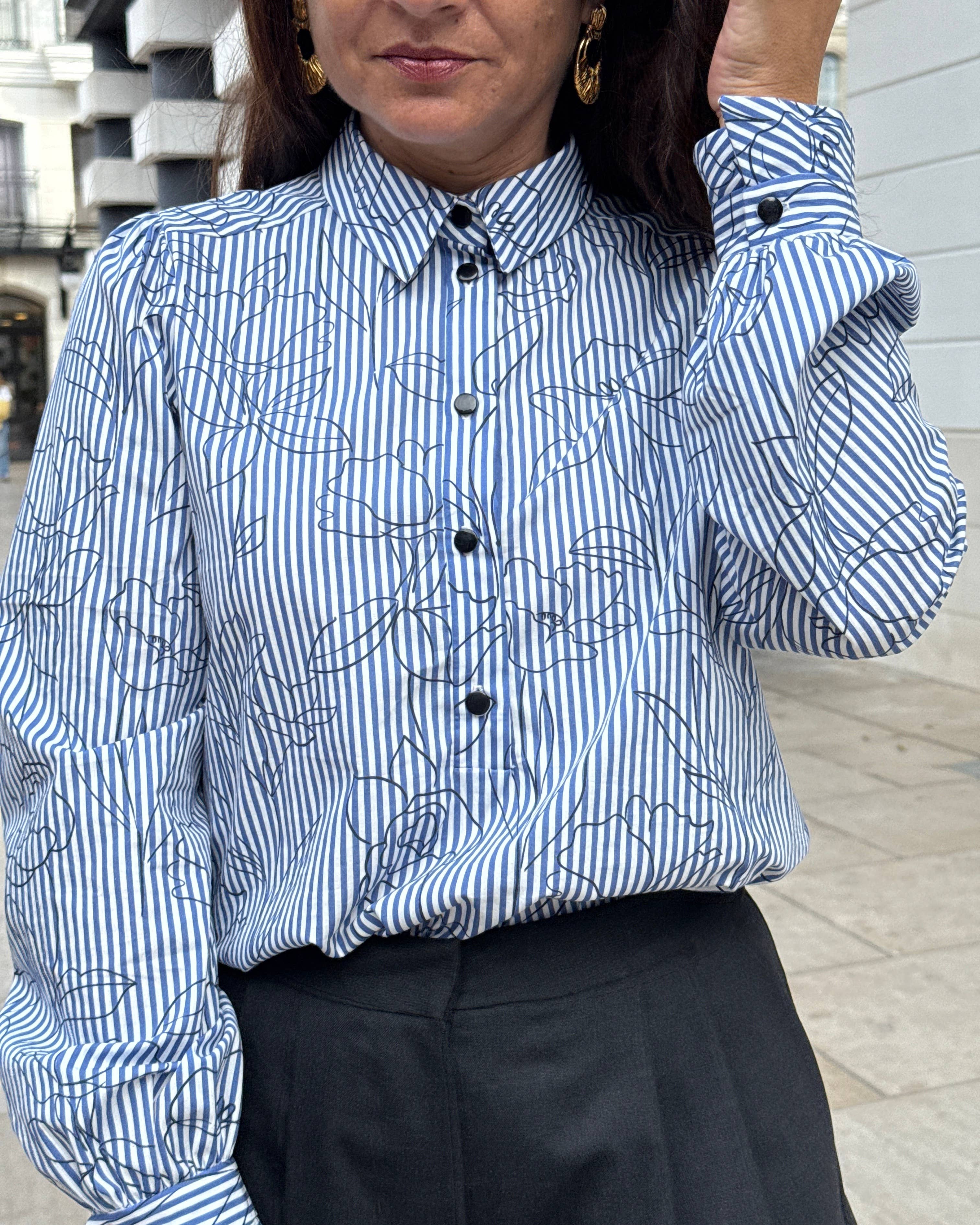 Cotton Fabric – Alyzée Striped Floral – My Dress Made