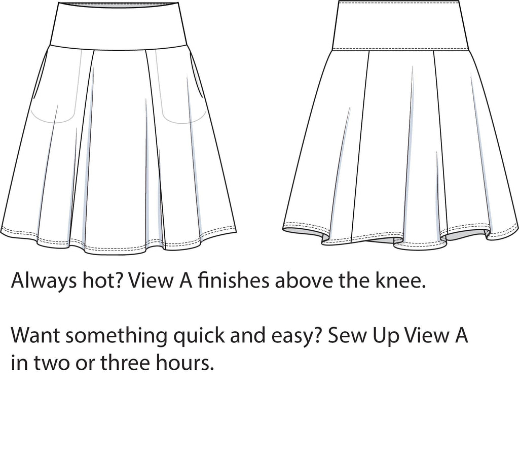 Style Falcon Straight A's Skirt Sewing Pattern