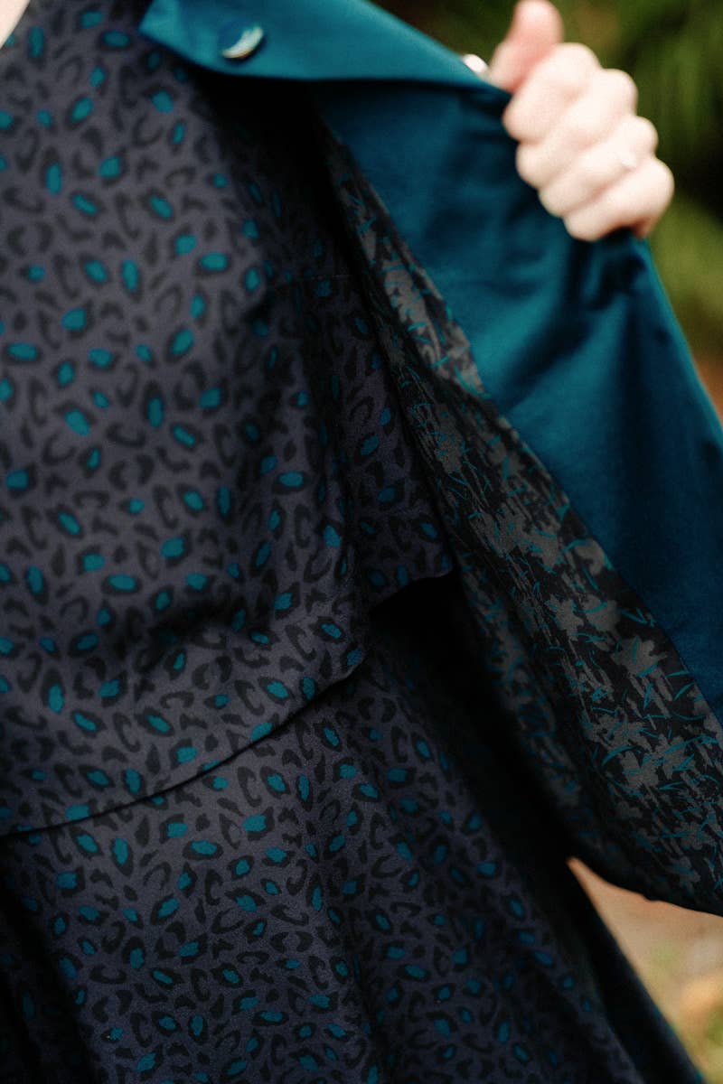 Eglantine et Zoé - Bagheera Anthracite Viscose Fabric