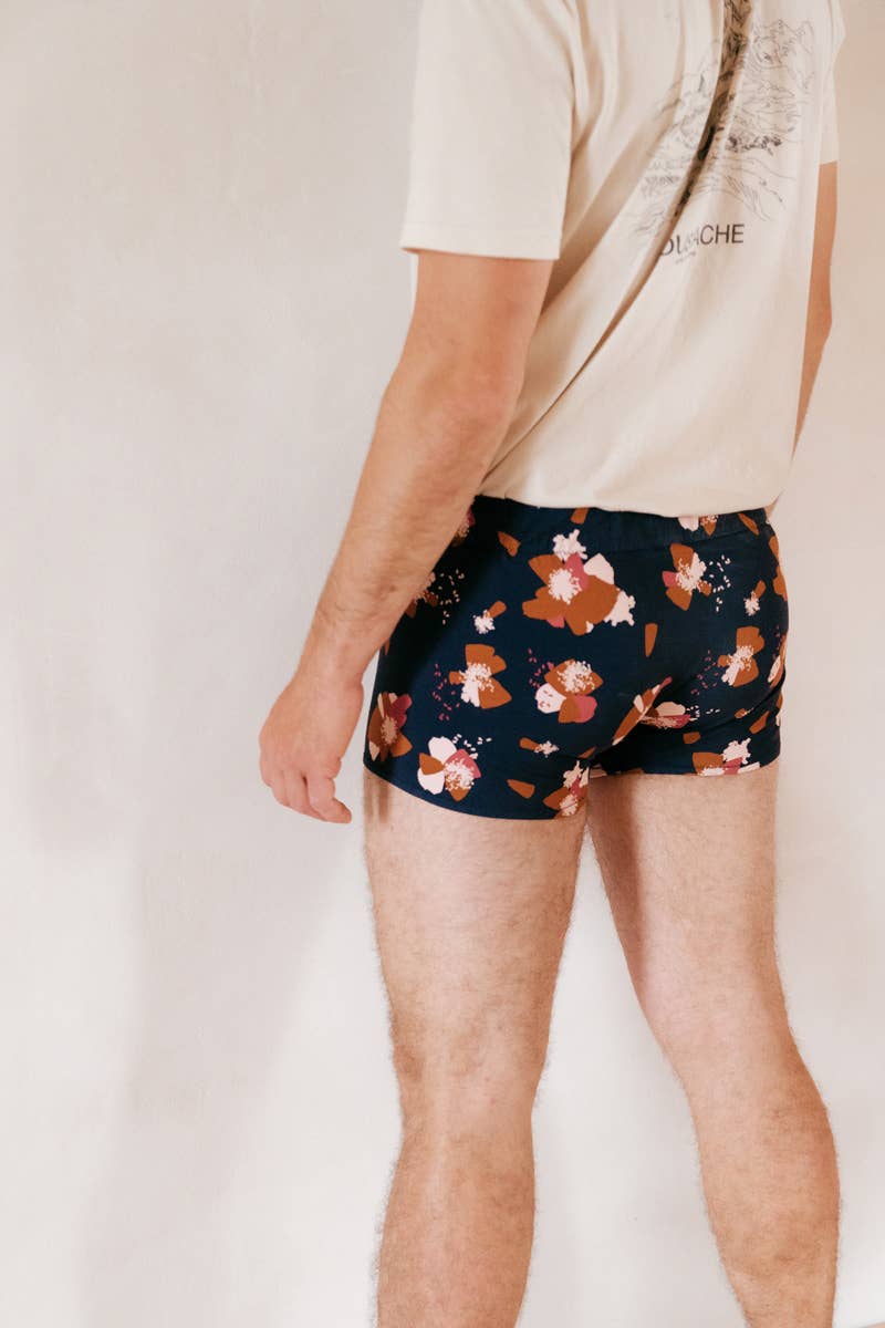 Eglantine et Zoé - Anémone Ink Blue Cotton Jersey Fabric