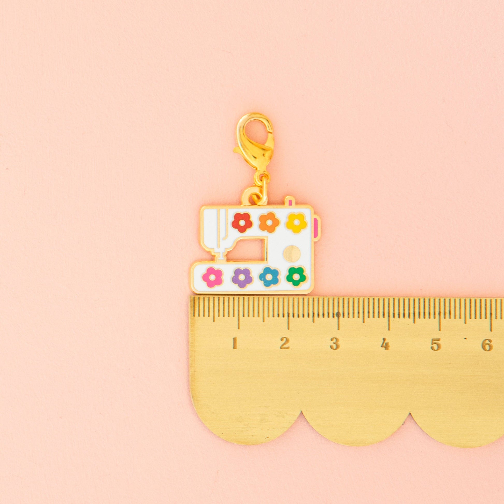 Sarah Hearts - Sewing Machine Removable Zipper Charm
