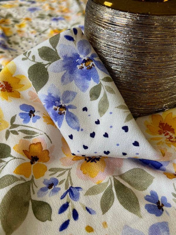Viscose crepe fabric - Mélia in pastel - My Dress Made
