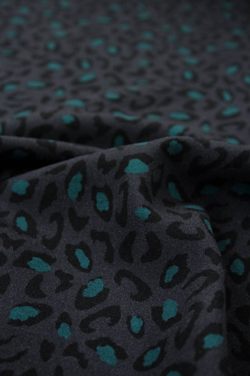 Eglantine et Zoé - Bagheera Anthracite Viscose Fabric