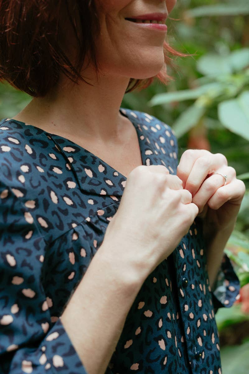 Eglantine et Zoé - Bagheera Blue Viscose Fabric