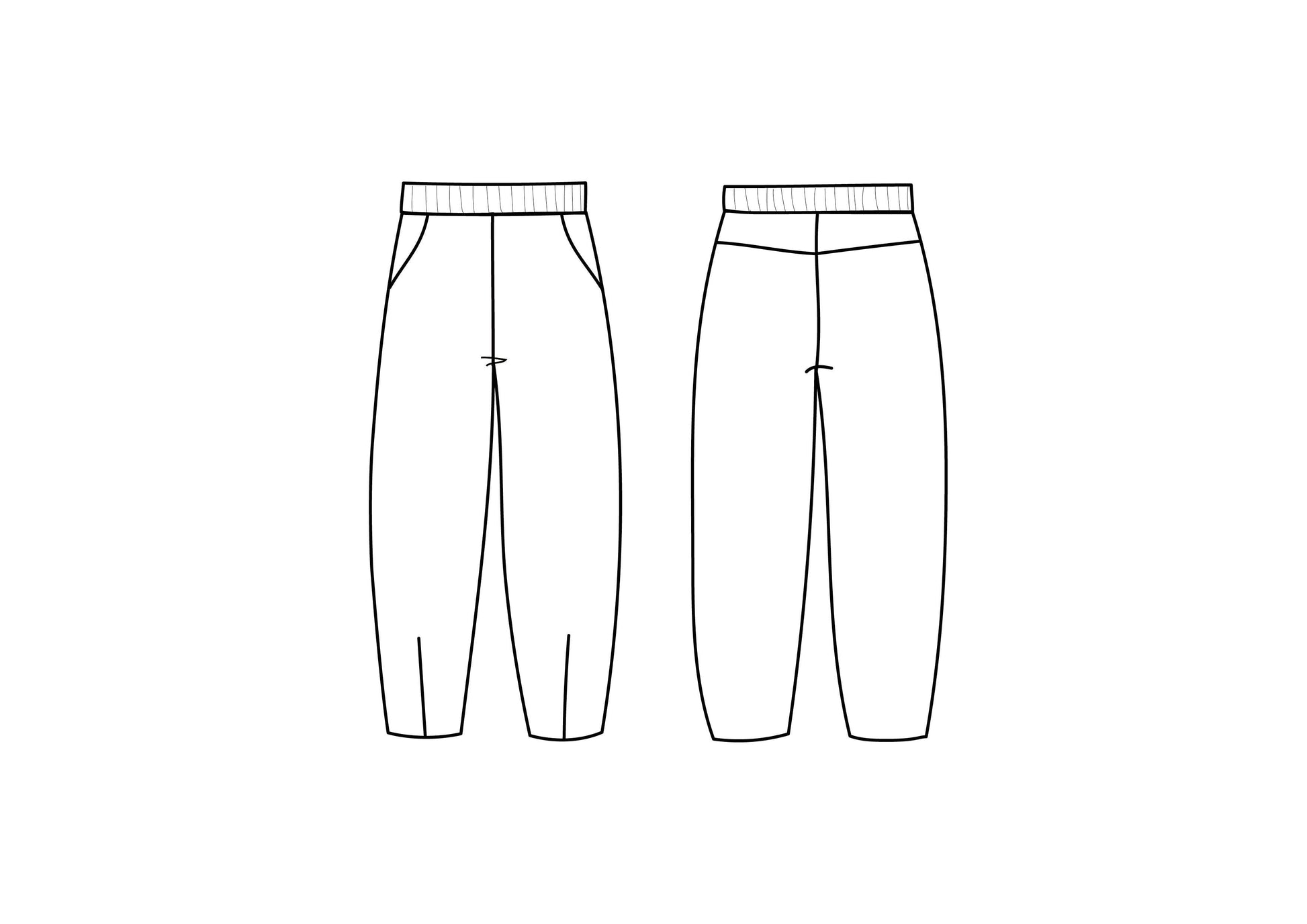 Little Rosy Cheeks - INNIS Trousers - Children's Sewing Pattern