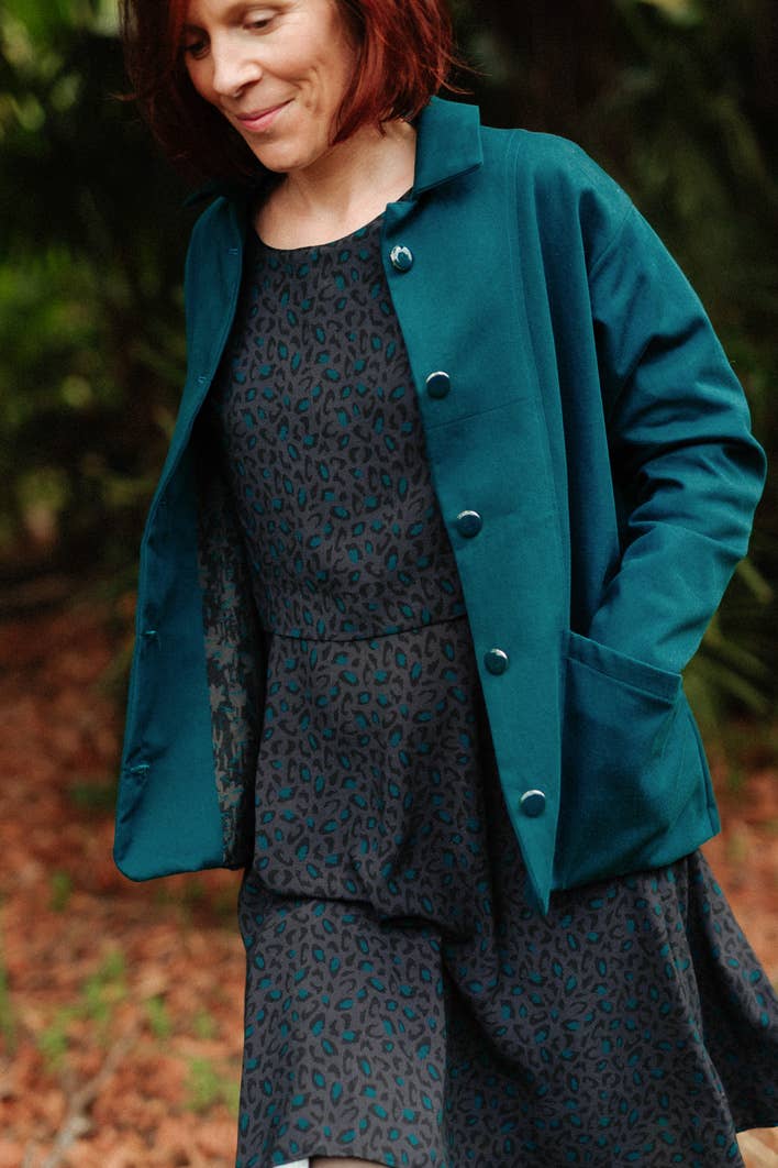 Eglantine et Zoé - Bagheera Anthracite Viscose Fabric