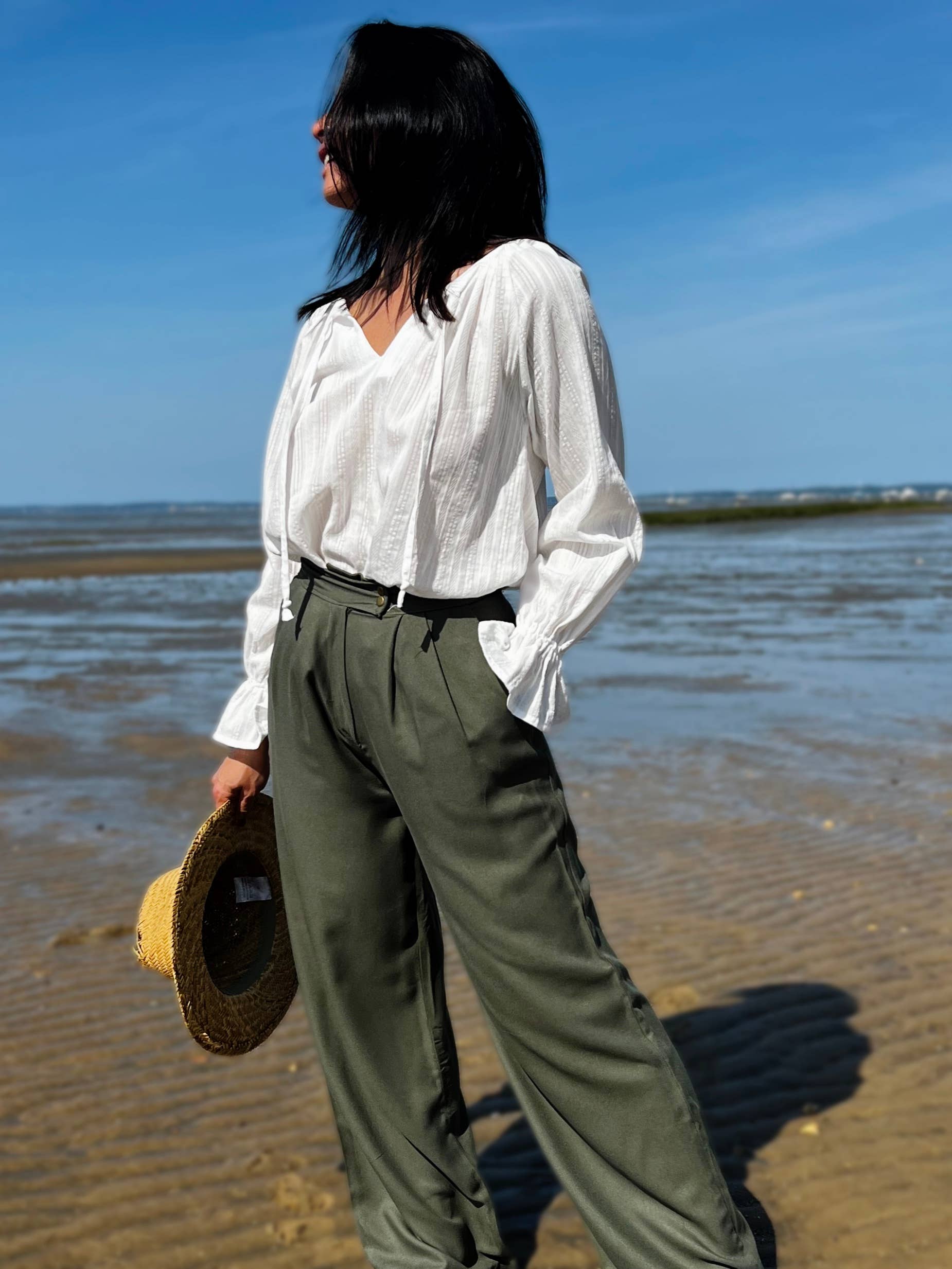 Viscose Crepe Fabric – Khaki | My Dress Made