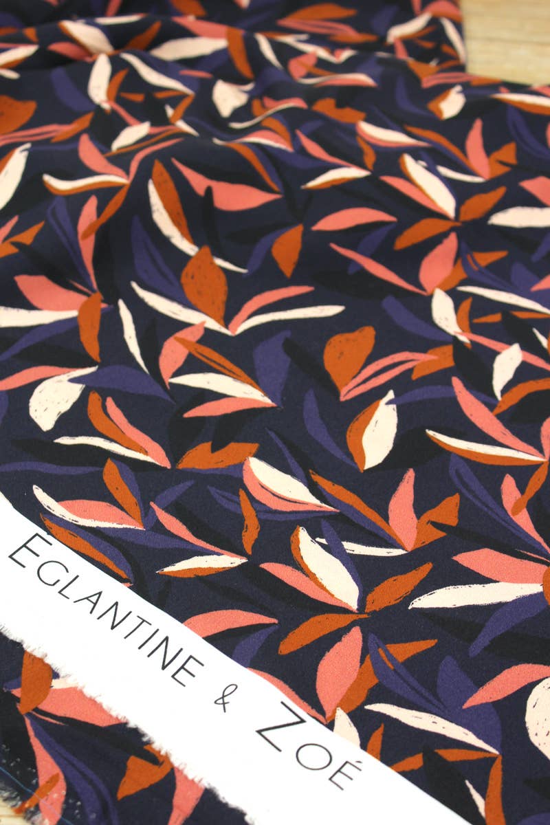 Viscose Fabric – Mowgli Ink Blue – Eglantine et Zoé