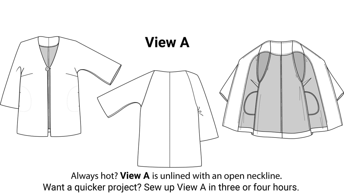 Style Falcon Positive Space Jacket Sewing Pattern