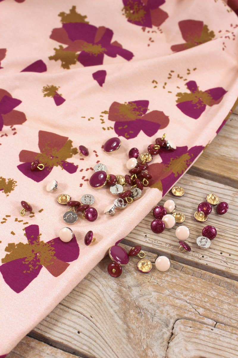 Organic Cotton Jersey Fabric – Anémone Nude – Eglantine et Zoé