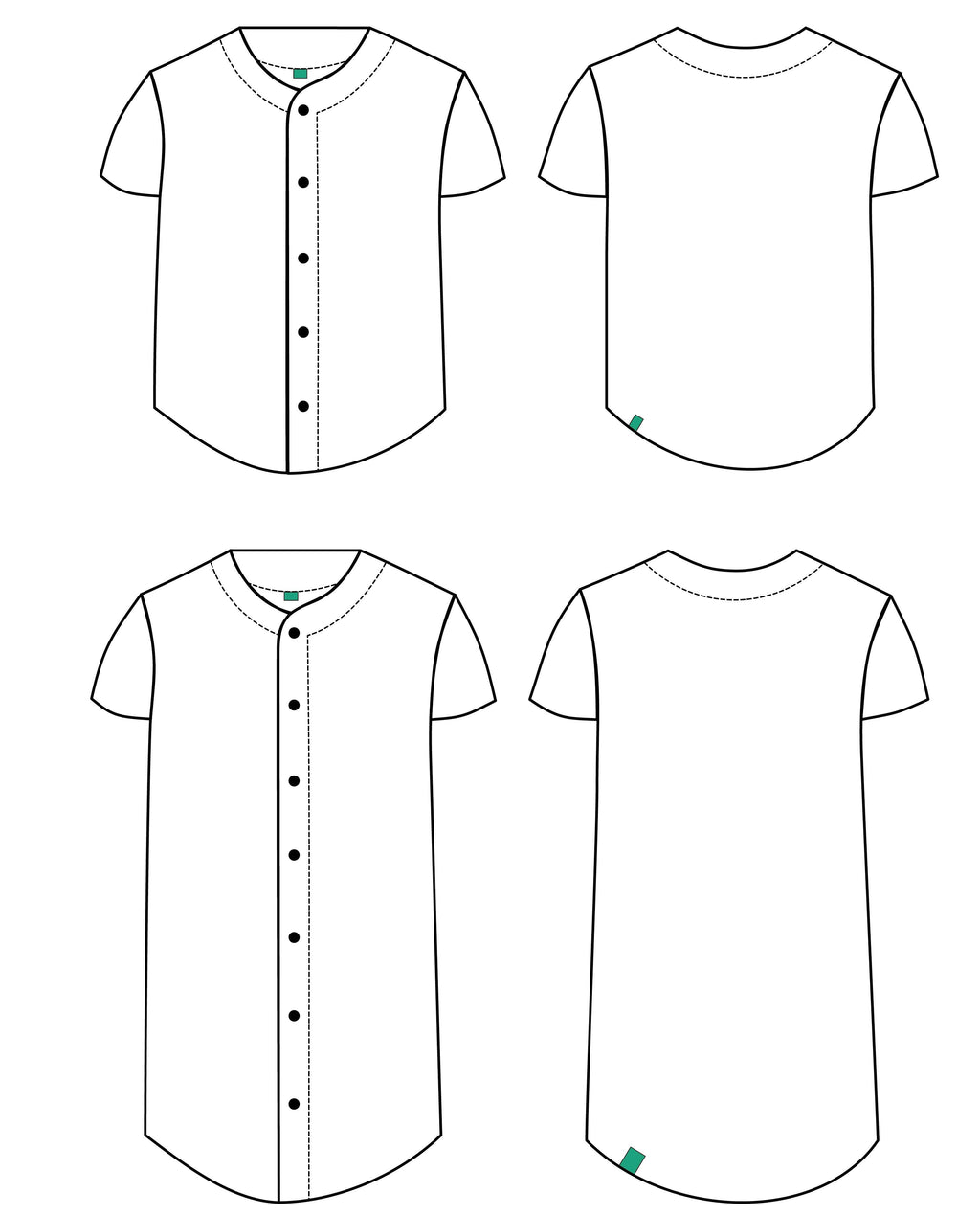 Little Rosy Cheeks - ACE Baseball Shirt pattern - Children's Sewing Pattern