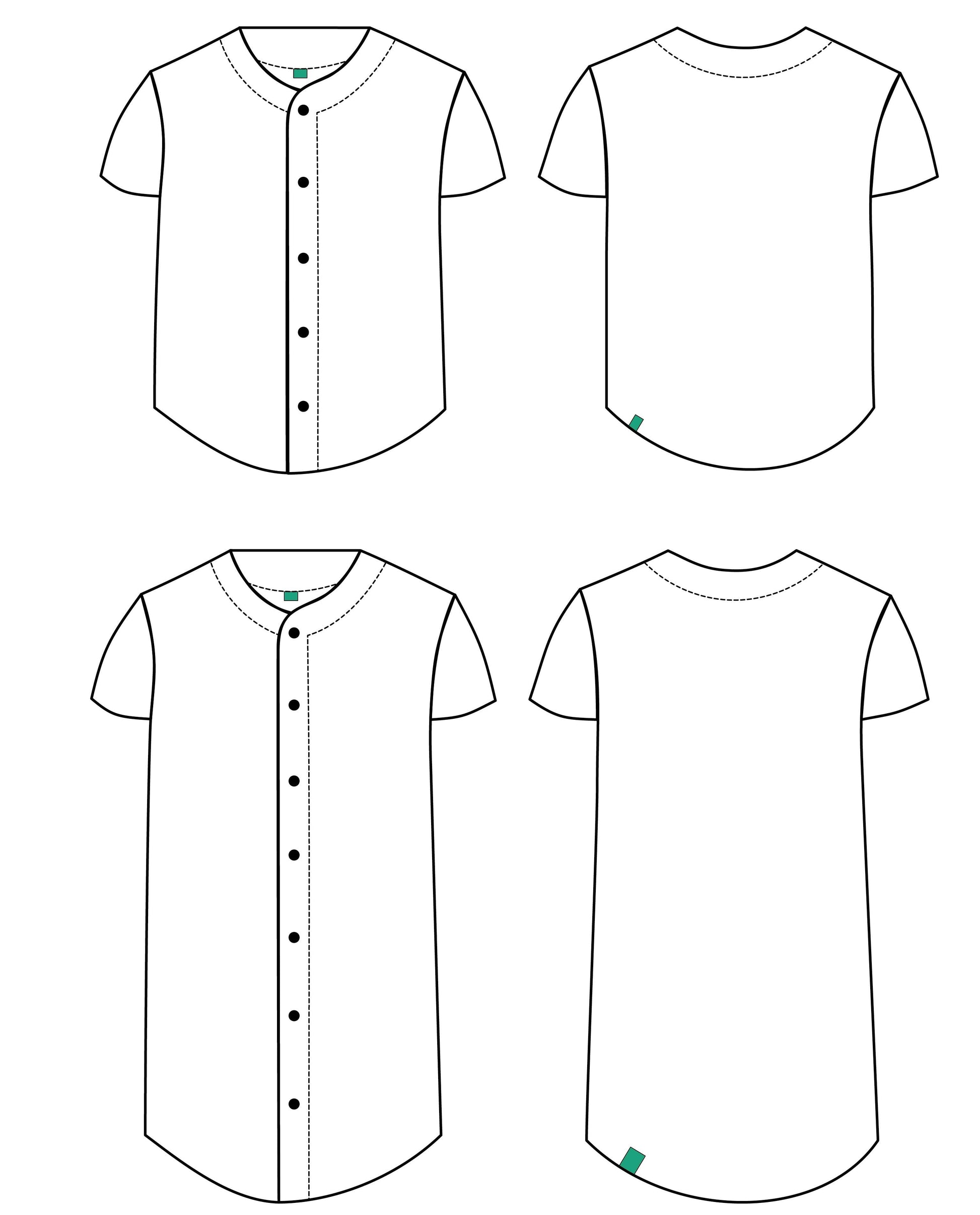 Little Rosey Cheeks - ACE Baseball Shirt pattern - Children's Sewing Pattern