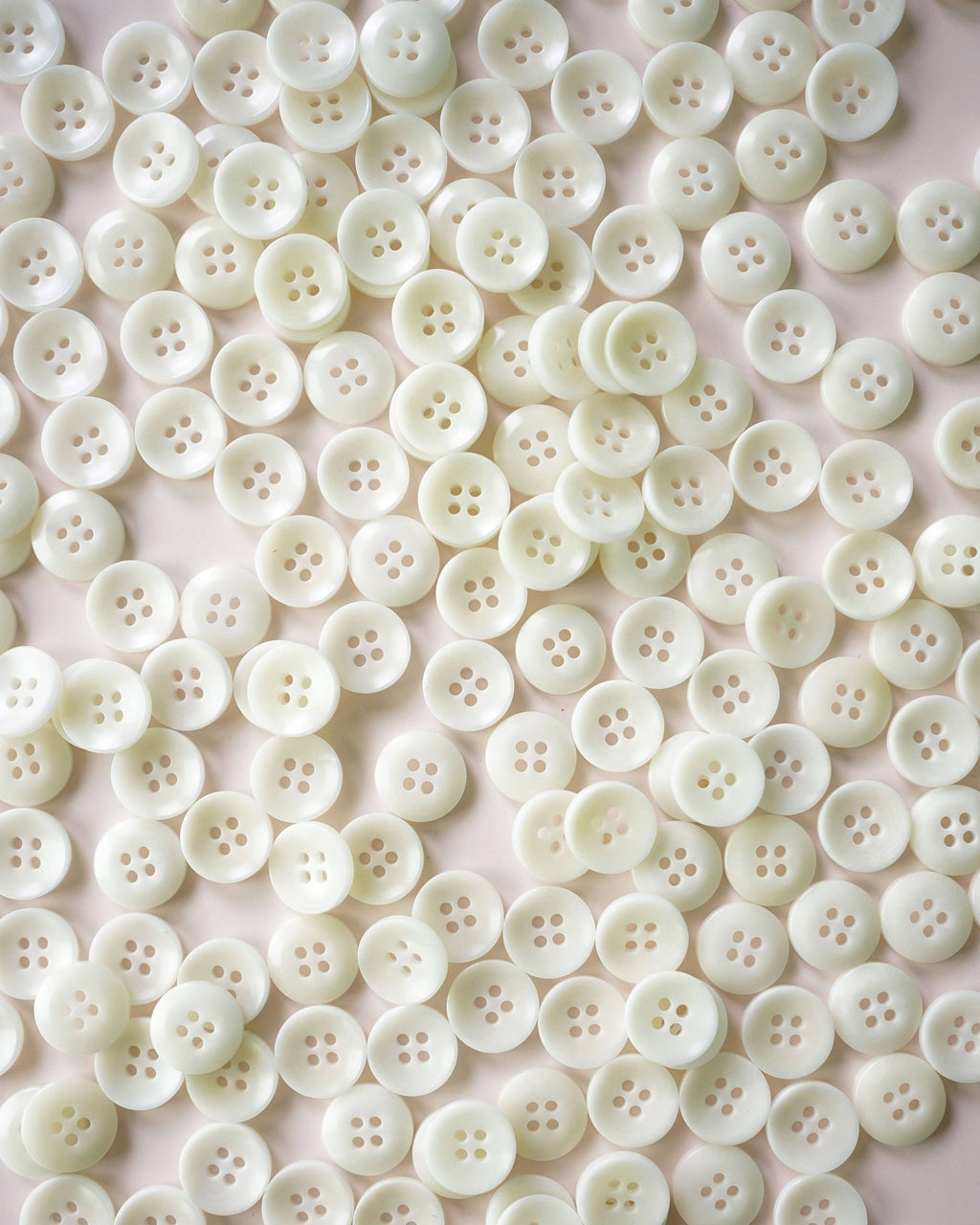 Milk 1/2 inch corozo nut buttons, set of 8