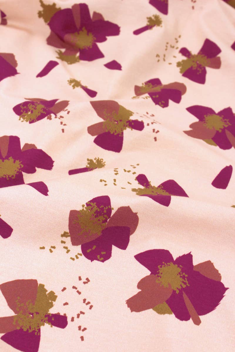 Eglantine et Zoé - Anémona Nude Organic Cotton Jersey Fabric
