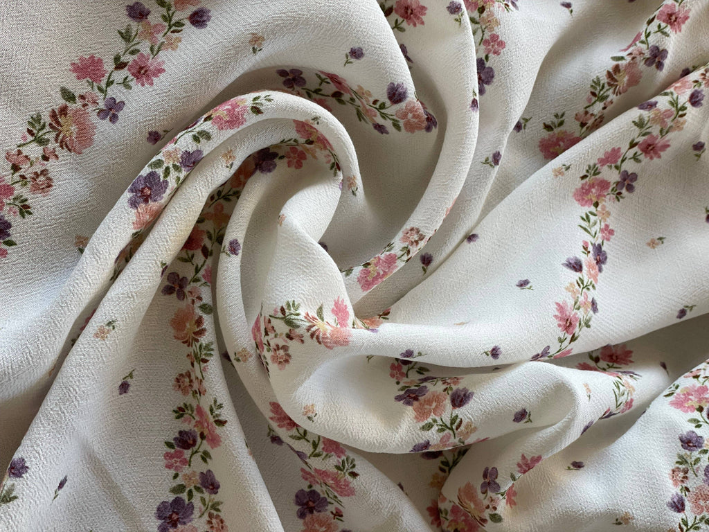 Moroccan Viscose Crepe Fabric – Marissa Print in Parma – Atelier 27