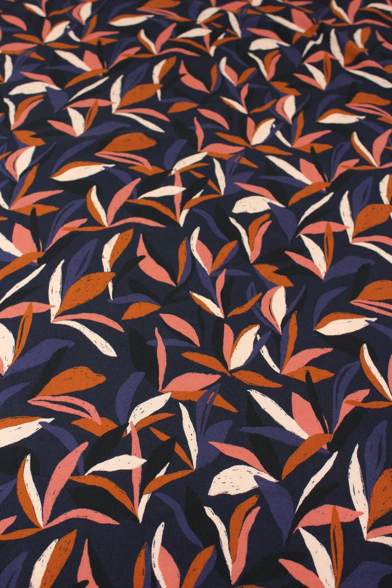 Viscose Fabric – Mowgli Ink Blue – Eglantine et Zoé