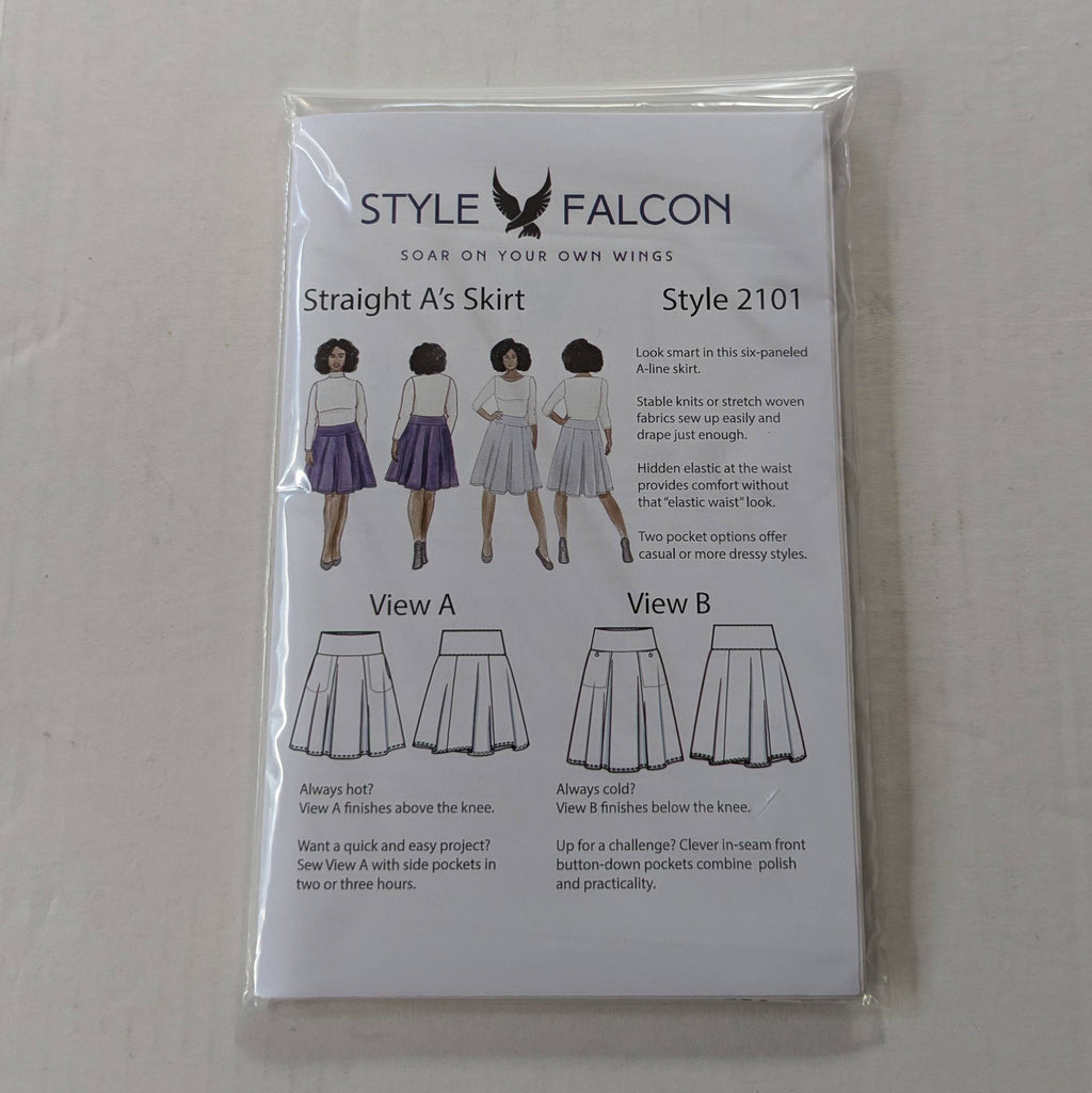 Style Falcon Straight A's Skirt Sewing Pattern