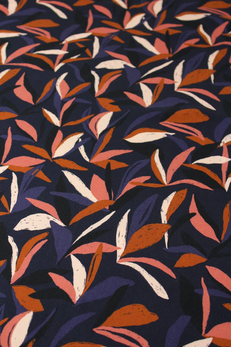 Viscose Fabric – Mowgli Ink Blue – Eglantine et Zoé