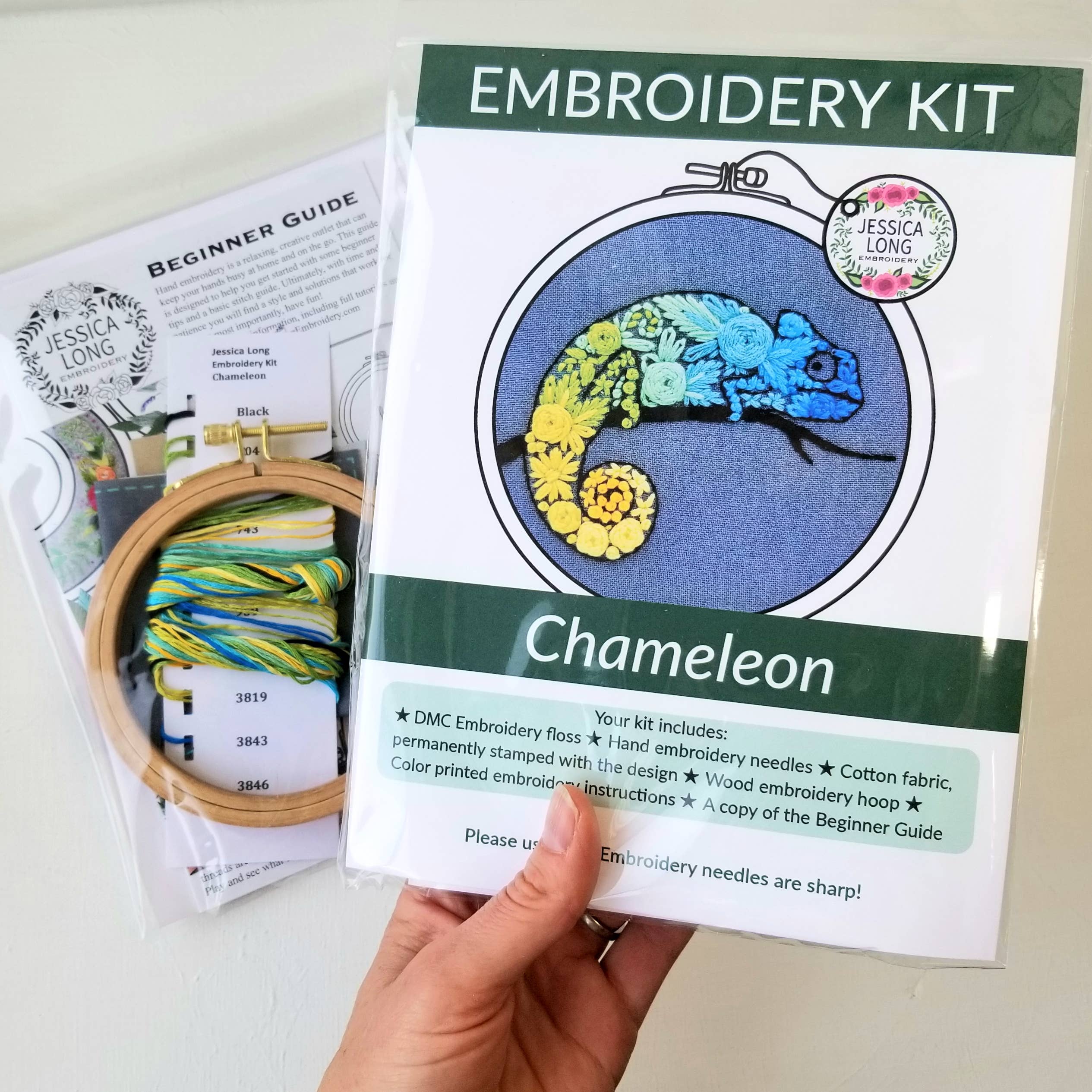 Jessica Long - Chameleon Beginner Needlepoint Kit
