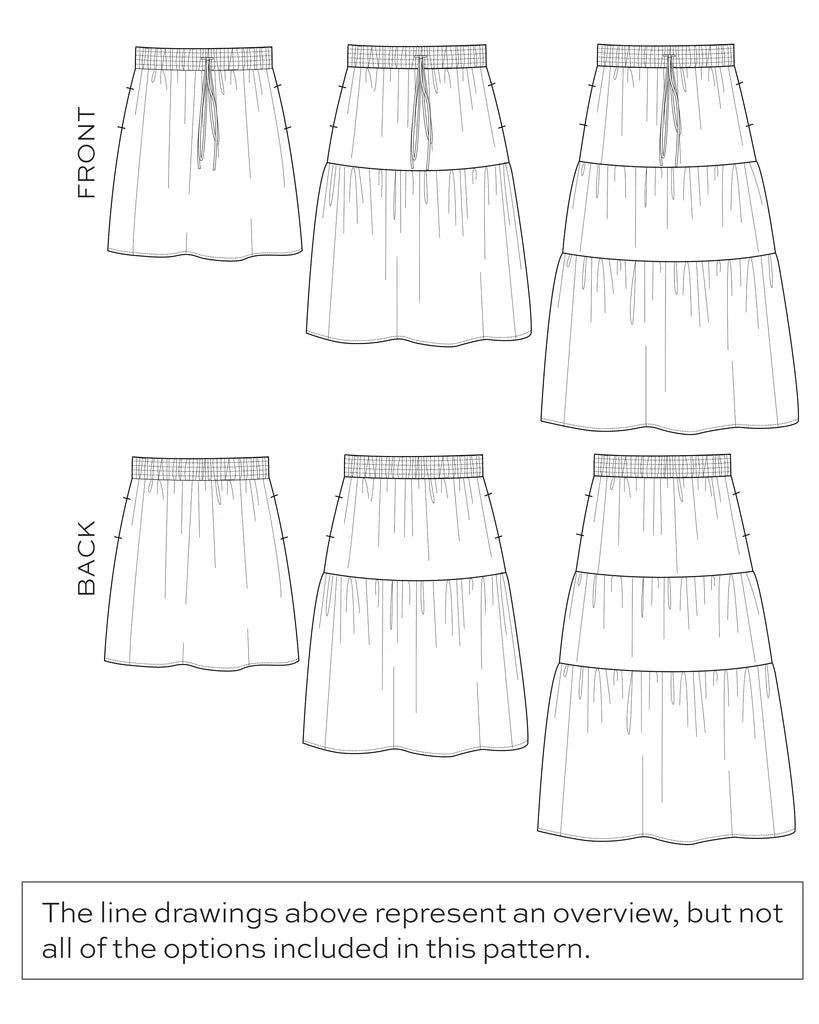 True Bias - Mave Skirt Pattern - Size 14-30