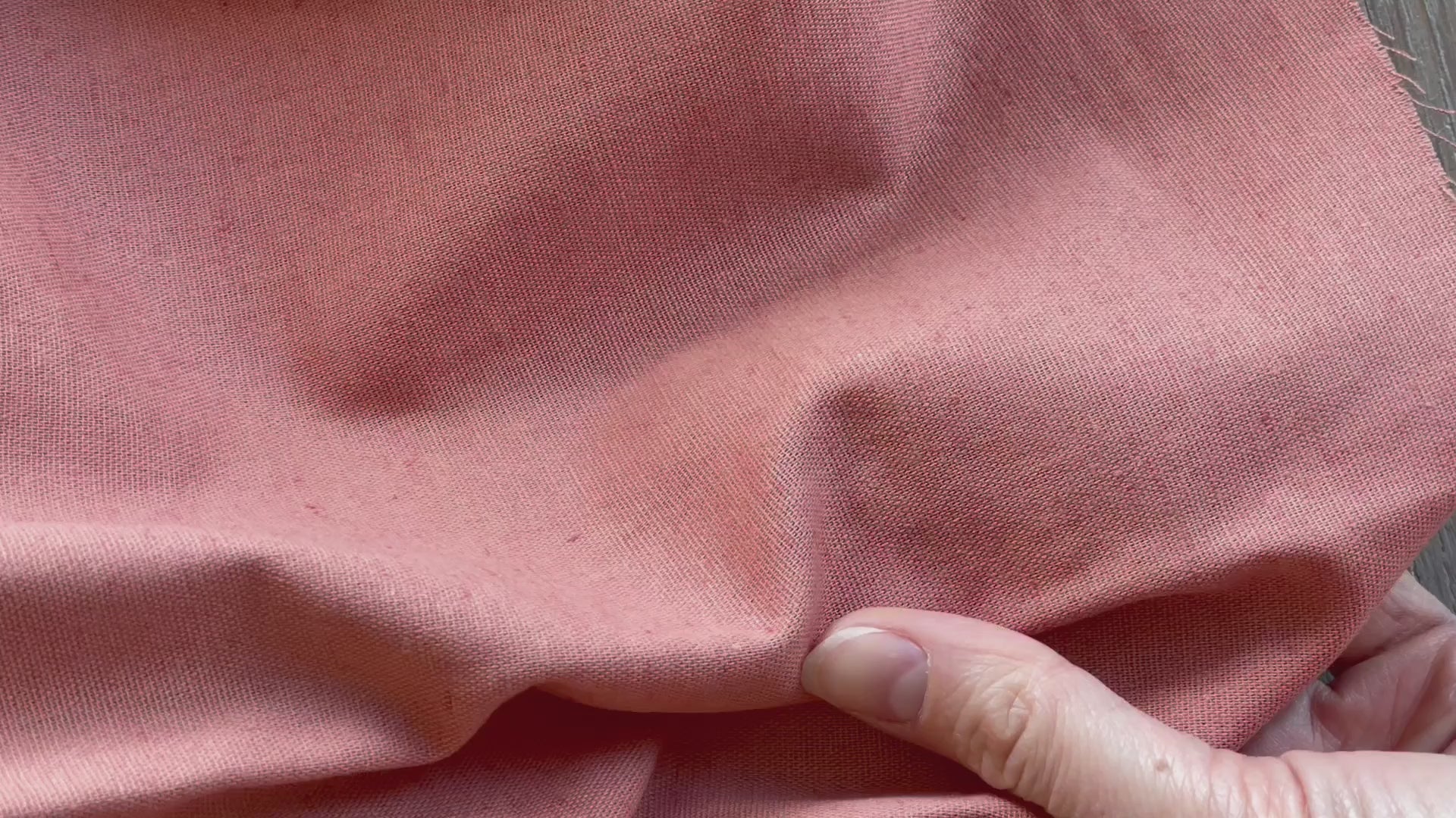 Raw Cotton Linen Canvas Fabric – Terracotta – Atelier 27