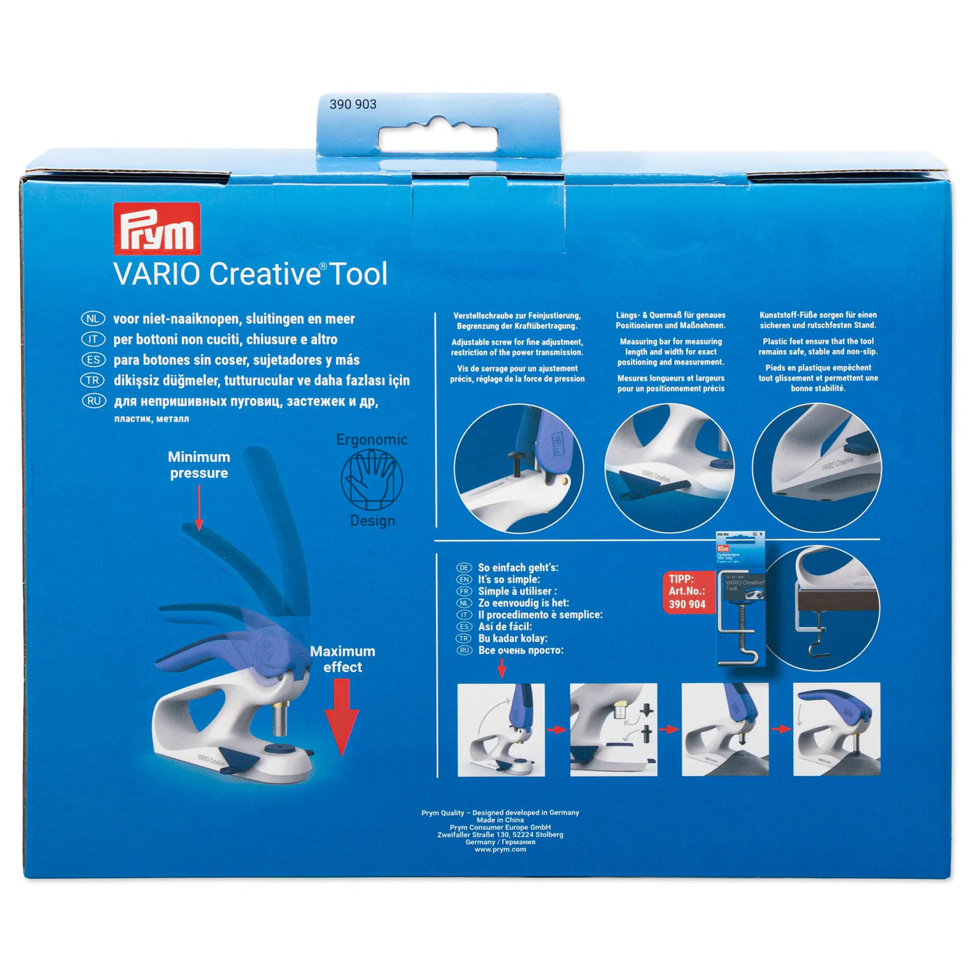 Prym Vario Creative Tool – Precision Punching & Fastener Application System