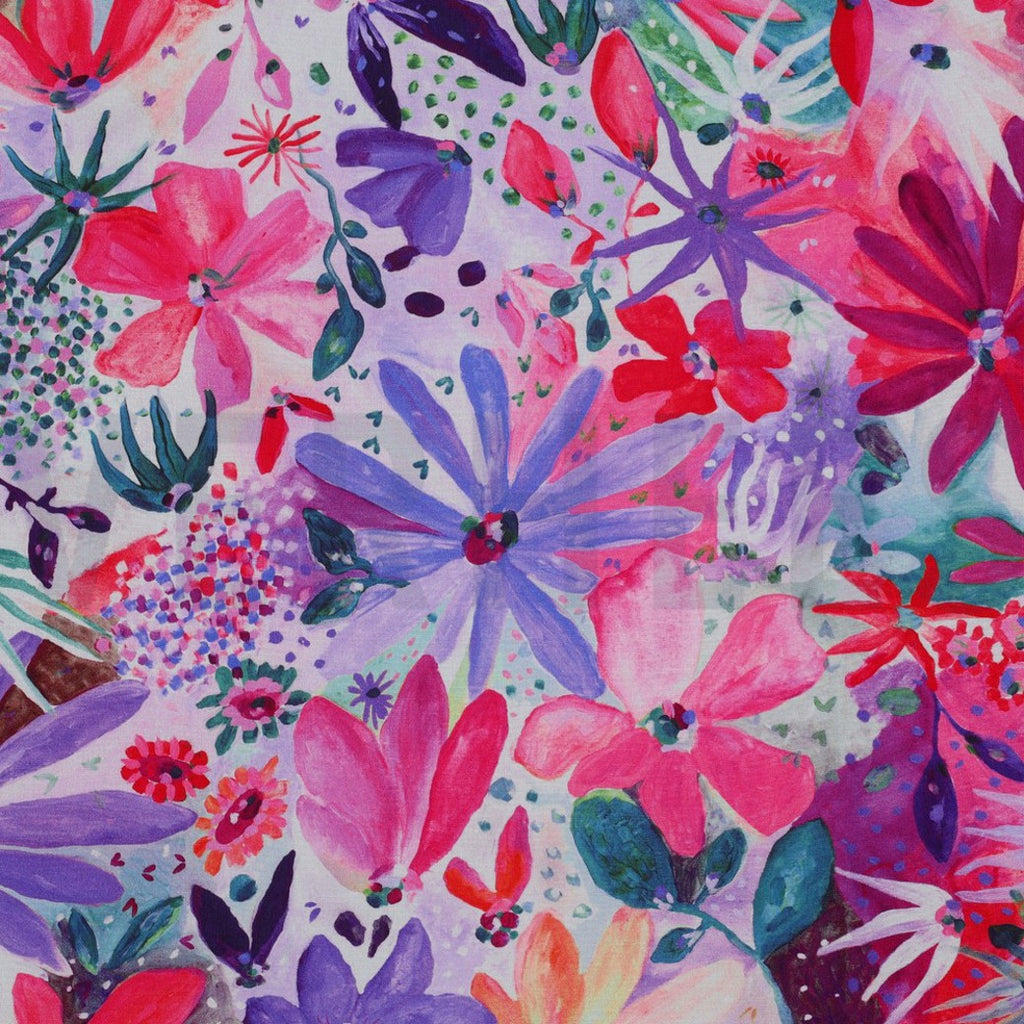 LENZING™ ECOVERO™ Viscose Fabric – Digital Soiree Pink – Nerida Hansen