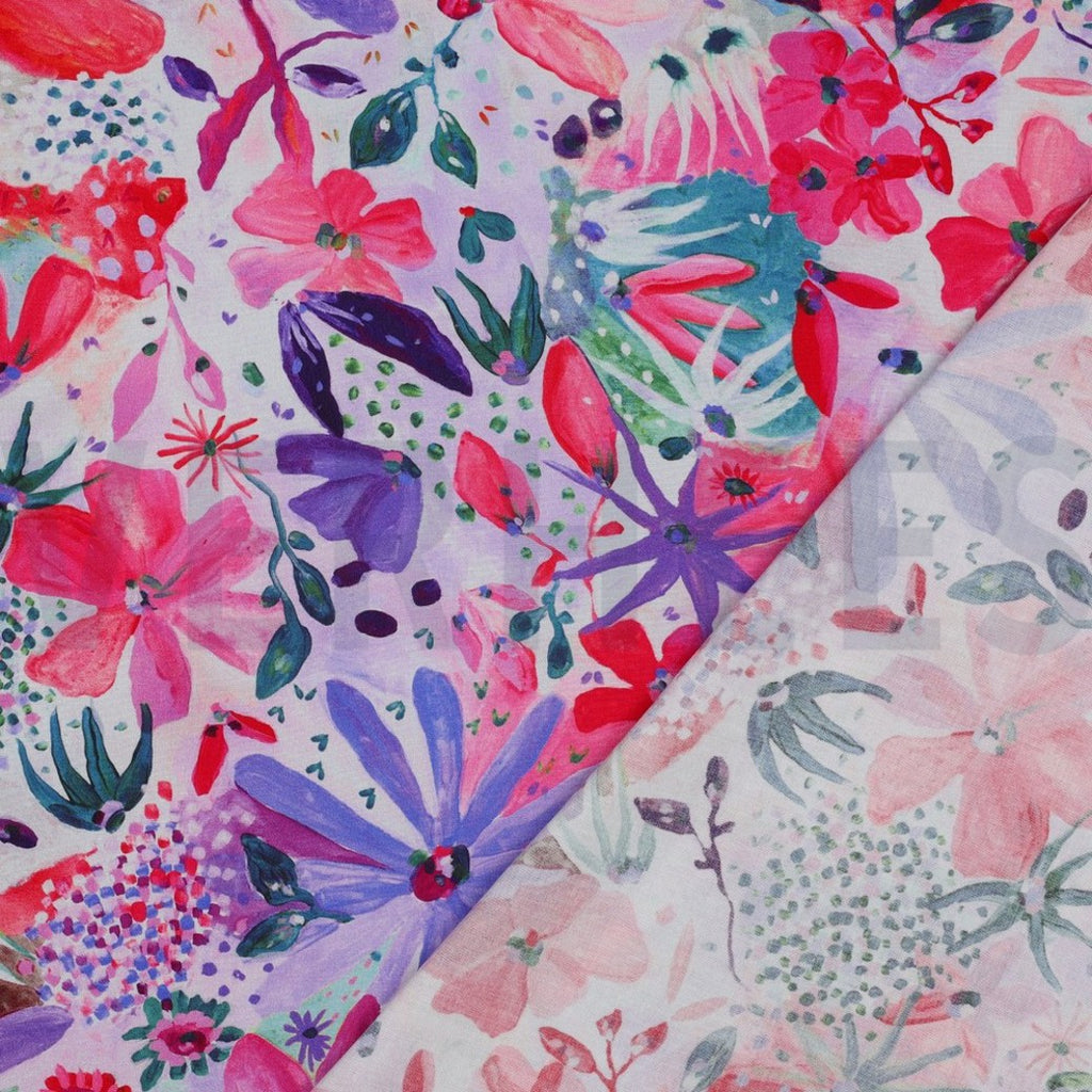 LENZING™ ECOVERO™ Viscose Fabric – Digital Soiree Pink – Nerida Hansen